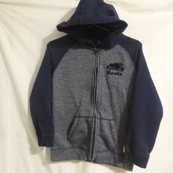 ROOTS KIDS CANADA, size xl, 11-12 years, full zip front hooded sweatshirt
